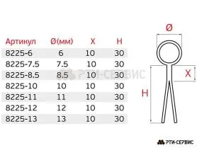 Кедер для тента d-12 мм