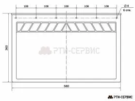 Брызговик 580х360 мм HOWO