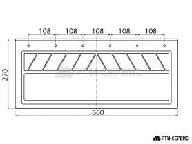 Брызговик 660х270 мм Mercedes - фото 1