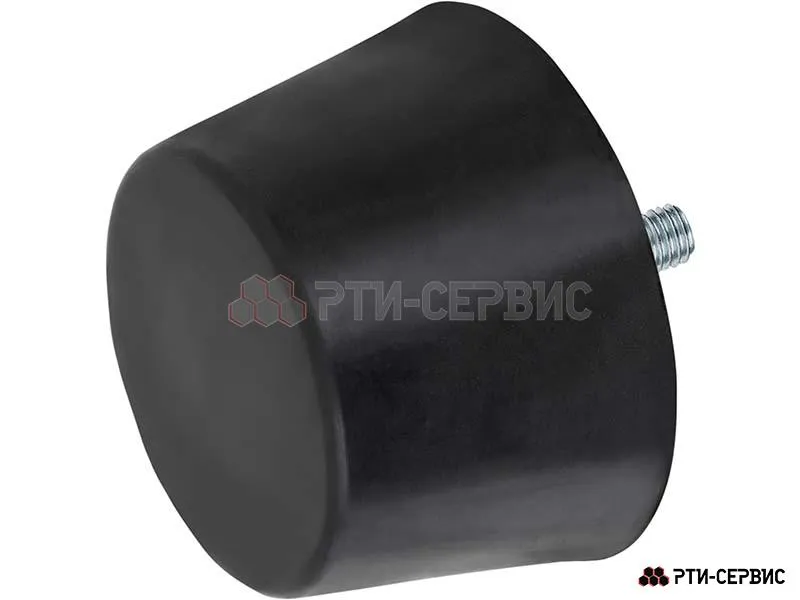 Буфер лесовоза резиновый Ø 100 мм с наружной резьбой М12